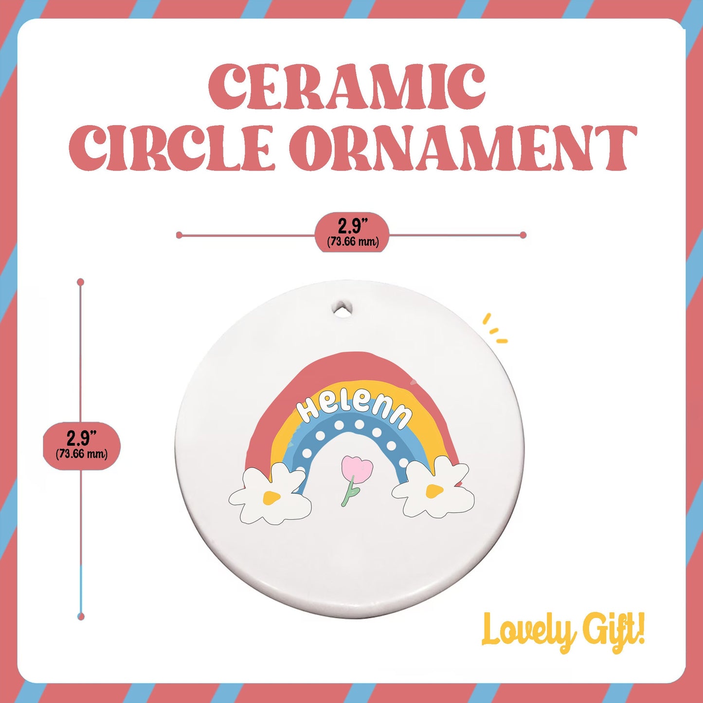 Personalized Teacher Ornament Christmas Teacher Gift, Thank You Gift Gift From Student Teacher Christmas Ornament, Teacher Appreciation Gift