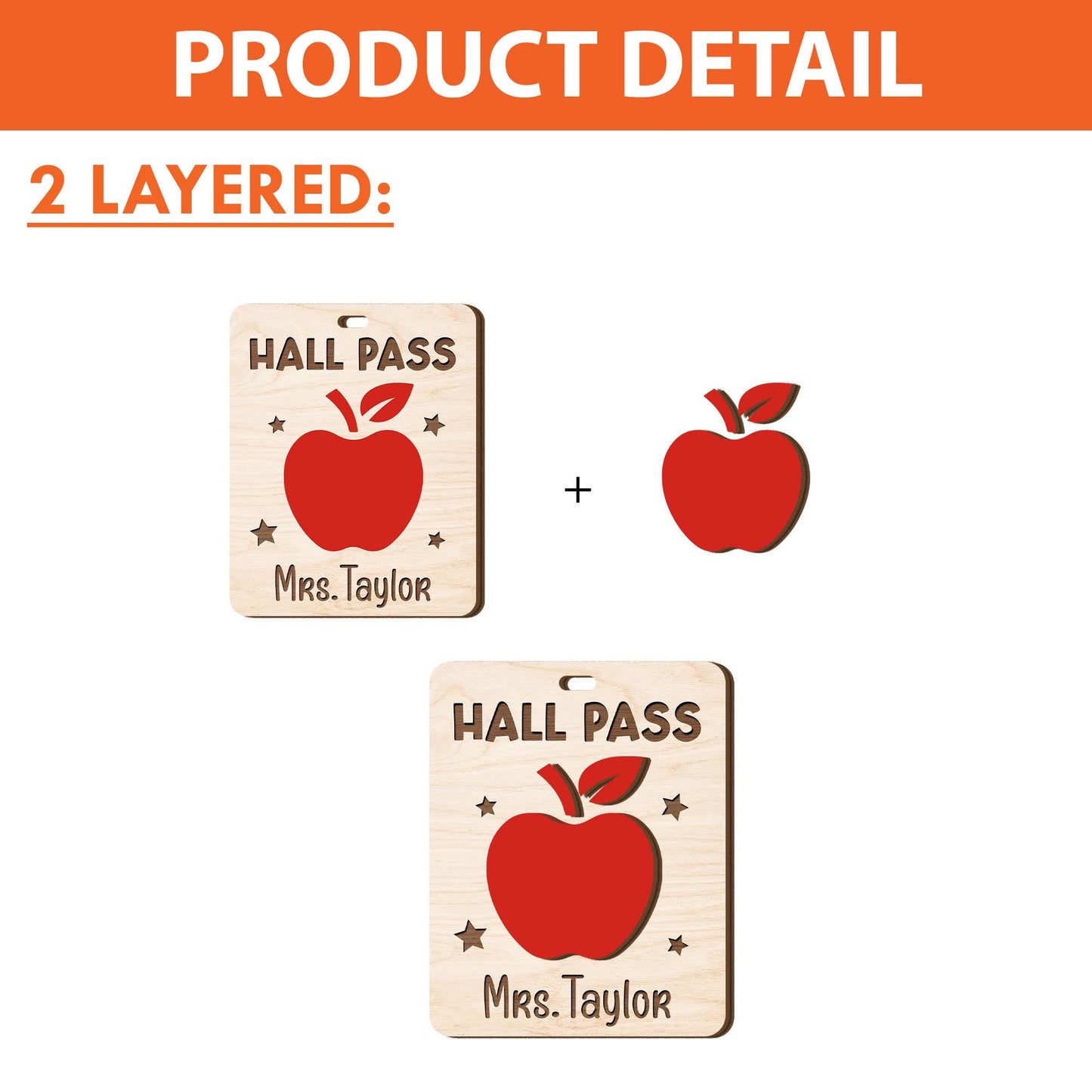 Custom Class Room Hall Passes, Teacher Hall Pass With Lanyard, Bathroom Pass, Nurse Pass, Back To School Gift, Teacher Appreciation Gift