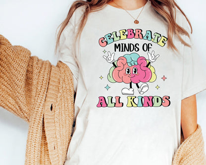 Neurodiversity Awareness Shirt, Minds Of All Kinds, Autism, ADHD