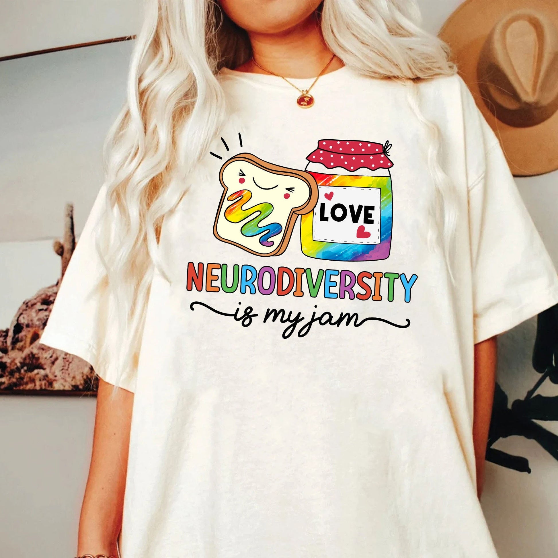 Neurodiversity Is My Jam Shirt, Autism Awareness, Cotton Tee