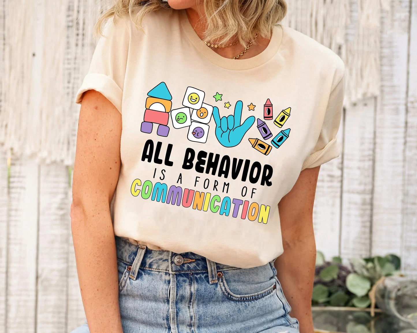 Teacher Shirt, All Behavior Is A Form Of Communication, Special Education Teacher Shirt, Neurodiversity, Sped Teacher, Inclusion Matters