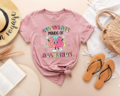 Neurodiversity Awareness Shirt, Minds Of All Kinds, Autism, ADHD