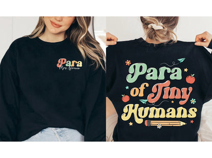 Personalized Paraprofessional Cotton Shirt, Para Team Teacher Graduation Gift