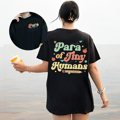 Personalized Paraprofessional Cotton Shirt, Para Team Teacher Graduation Gift