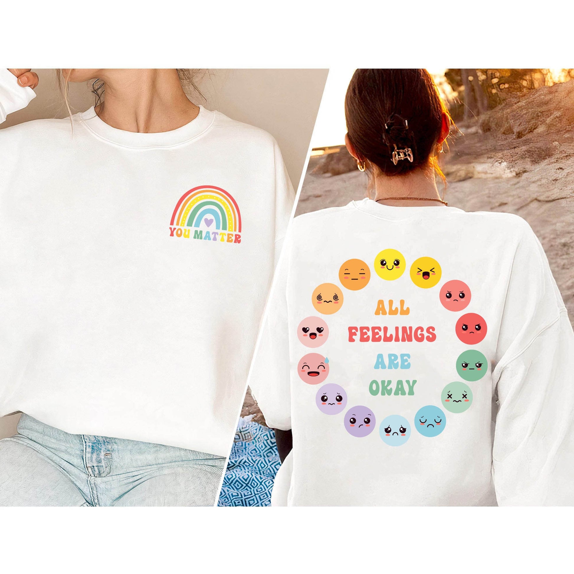 School Psychologist Shirt, All Feelings Are Okay Shirt, Mental Health Shirt, School Counselor Shirt, Mental Health Awareness, ADHD Shirt