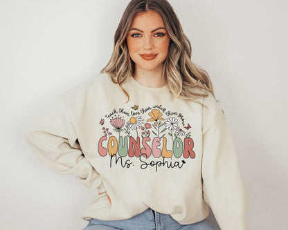 Personalized School Counselor Shirt, Teacher Appreciation Gift