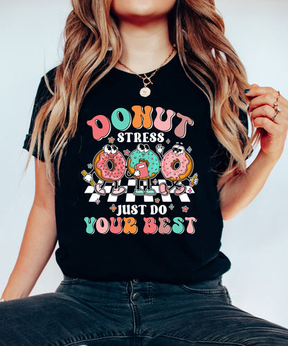 Teacher Shirt Test Day, Don't Stress Do Your Best, Test Day Shirt, State Test Squad, Staar Testing, Testing Shirt, Teacher Graduation Gift