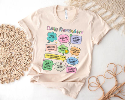 School Psychologist T-Shirt, Daily Reminders, Mental Health