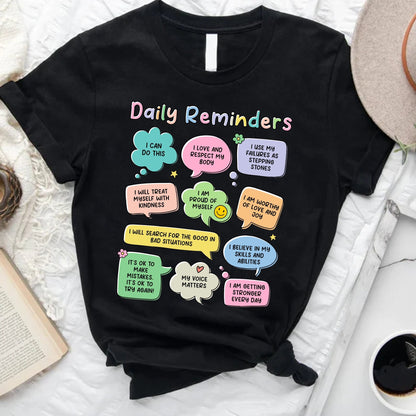 School Psychologist T-Shirt, Daily Reminders, Mental Health