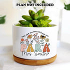 Paraprofessional Gift, Personalized Paraprofessional Plant Pot, Teacher Plant Pot, Teach Them Love Them Watch Them Grow, Gift For Parapro