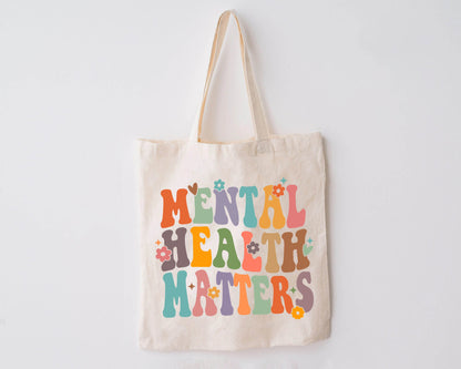School Counselor Bag Gift, Mental Health Matters Bag, Mental Tote Bag, Mental Awareness, Counselor Appreciation Gift, Gift For Counselor