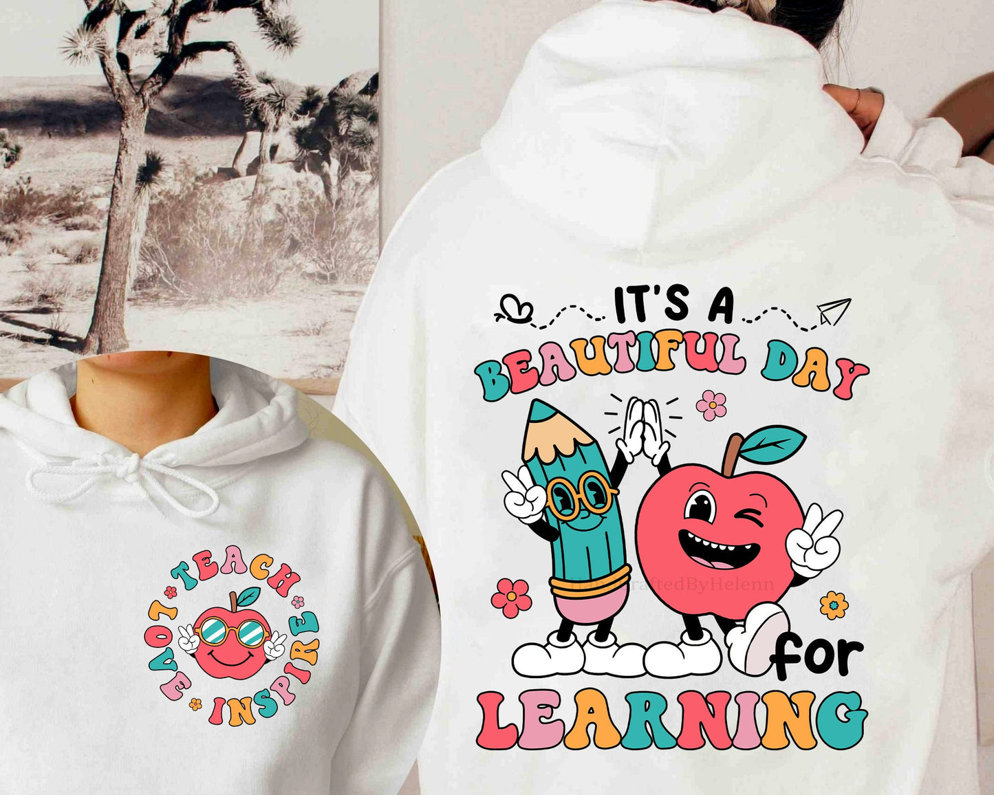 Teacher Shirt, It's A Beautiful Day For Learning Shirt, Back To School Shirt, Cute Elementary Teacher Shirt, Teacher Graduation Gift