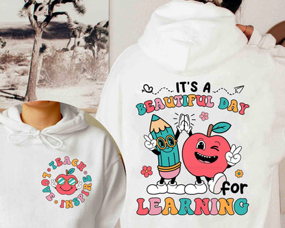 Teacher Shirt, It's A Beautiful Day For Learning Shirt, Back To School Shirt, Cute Elementary Teacher Shirt, Teacher Graduation Gift