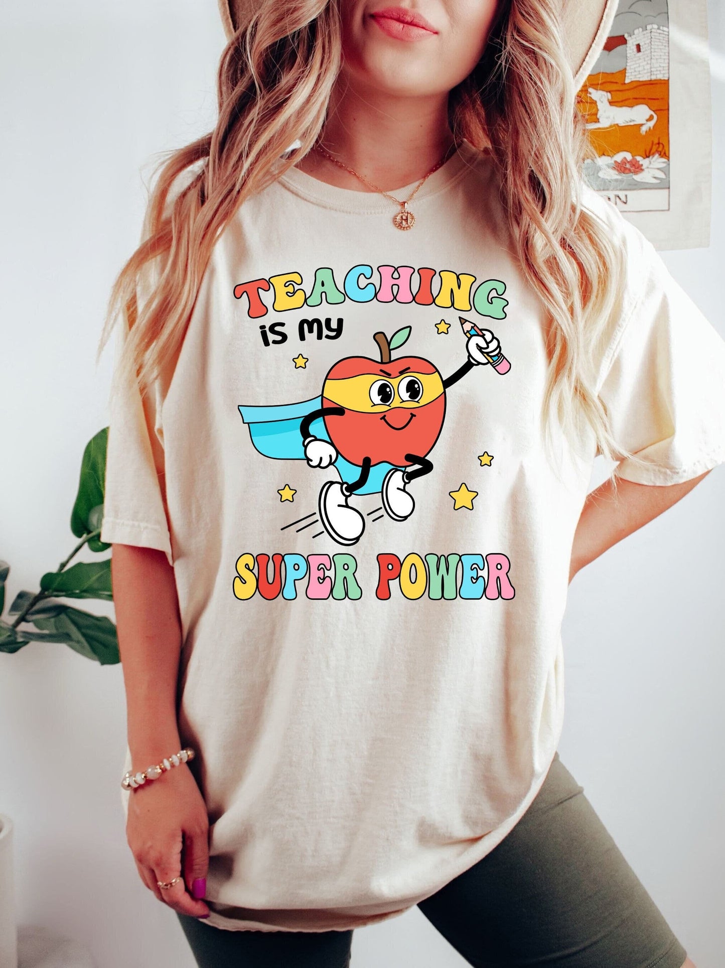 Teacher Shirt, Teaching Is My Superpower Shirt, Funny Teacher Shirt, Kindergarten Teacher, Back To School Shirt, Teacher Appreciation Gift