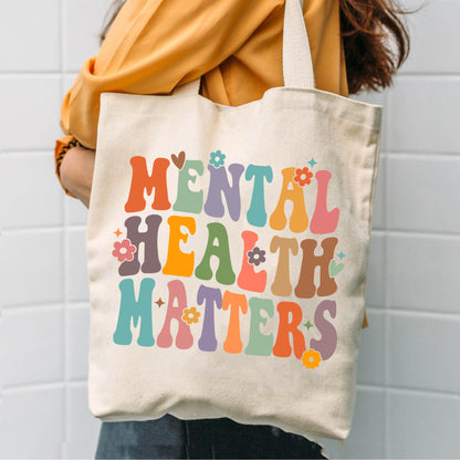 School Counselor Bag Gift, Mental Health Matters Bag, Mental Tote Bag, Mental Awareness, Counselor Appreciation Gift, Gift For Counselor