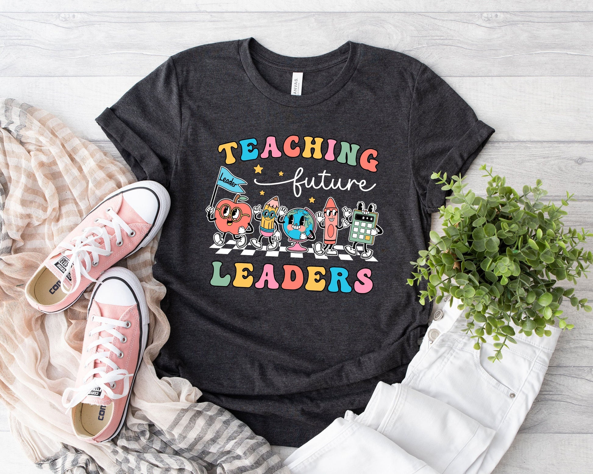 Teacher Shirt, Teaching Future Leaders Shirt, Kindergarten Teacher, Teacher Life, Gift For Teacher Back To School, Teacher Appreciation Gift