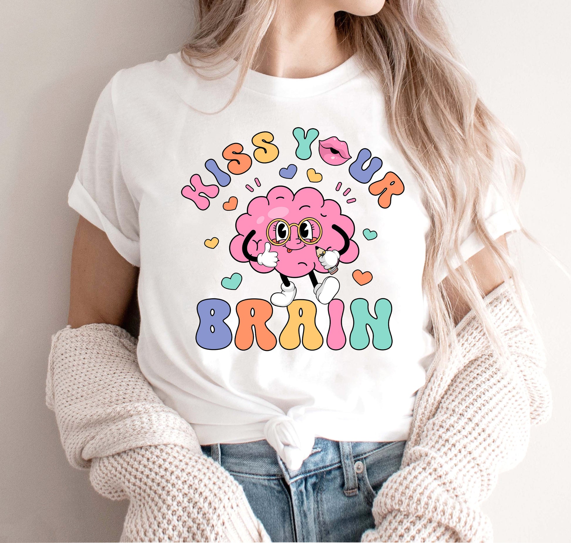 Teacher Shirt, Kiss Your Brain Shirt, Retro Teacher Shirt, Teacher Squad, Cute Teacher Shirt, Elementary Teacher, Teacher Appreciation Gift