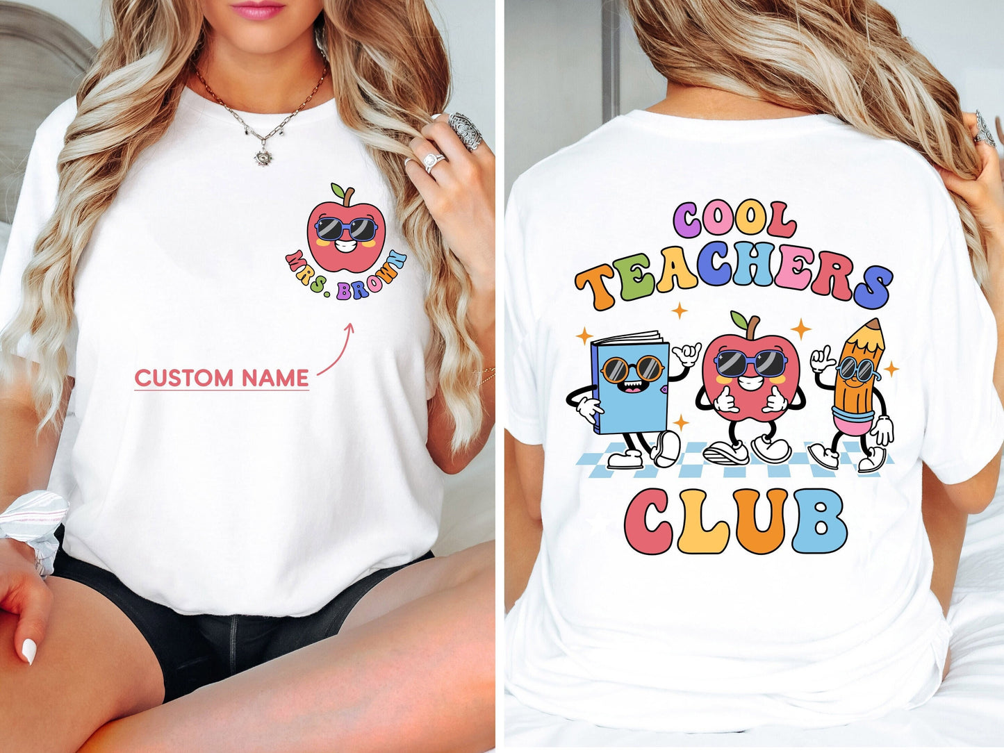 Teacher Shirt, Cool Teacher Club, Teacher Squad Shirt, Custom Teacher Shirt, Back To School, Teachers Day, Teacher Appreciation Gift