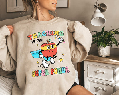 Teacher Shirt, Teaching Is My Superpower Shirt, Funny Teacher Shirt, Kindergarten Teacher, Back To School Shirt, Teacher Appreciation Gift