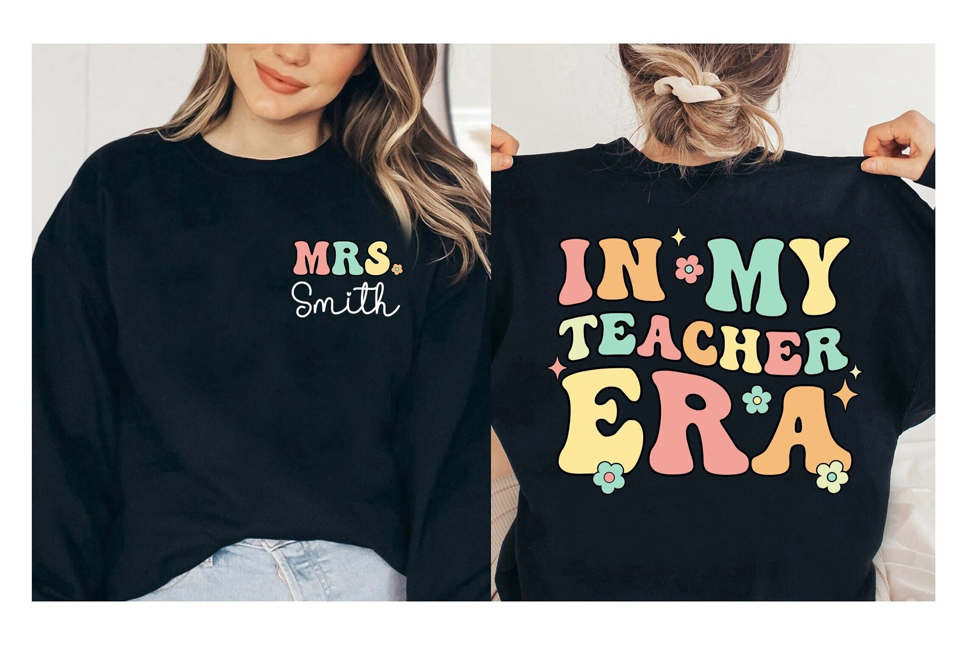 Personalized Teacher Shirt, In My Cool Teacher Era, Custom Teacher Name Shirt, Teacher Era Shirt, Back To School, Teacher Appreciation Gift