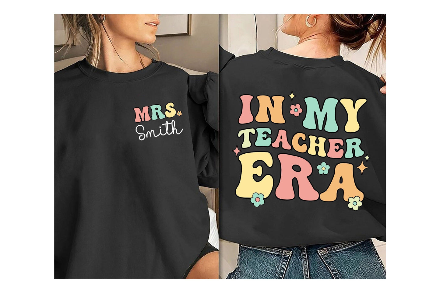 Personalized Teacher Shirt, In My Cool Teacher Era, Custom Teacher Name Shirt, Teacher Era Shirt, Back To School, Teacher Appreciation Gift