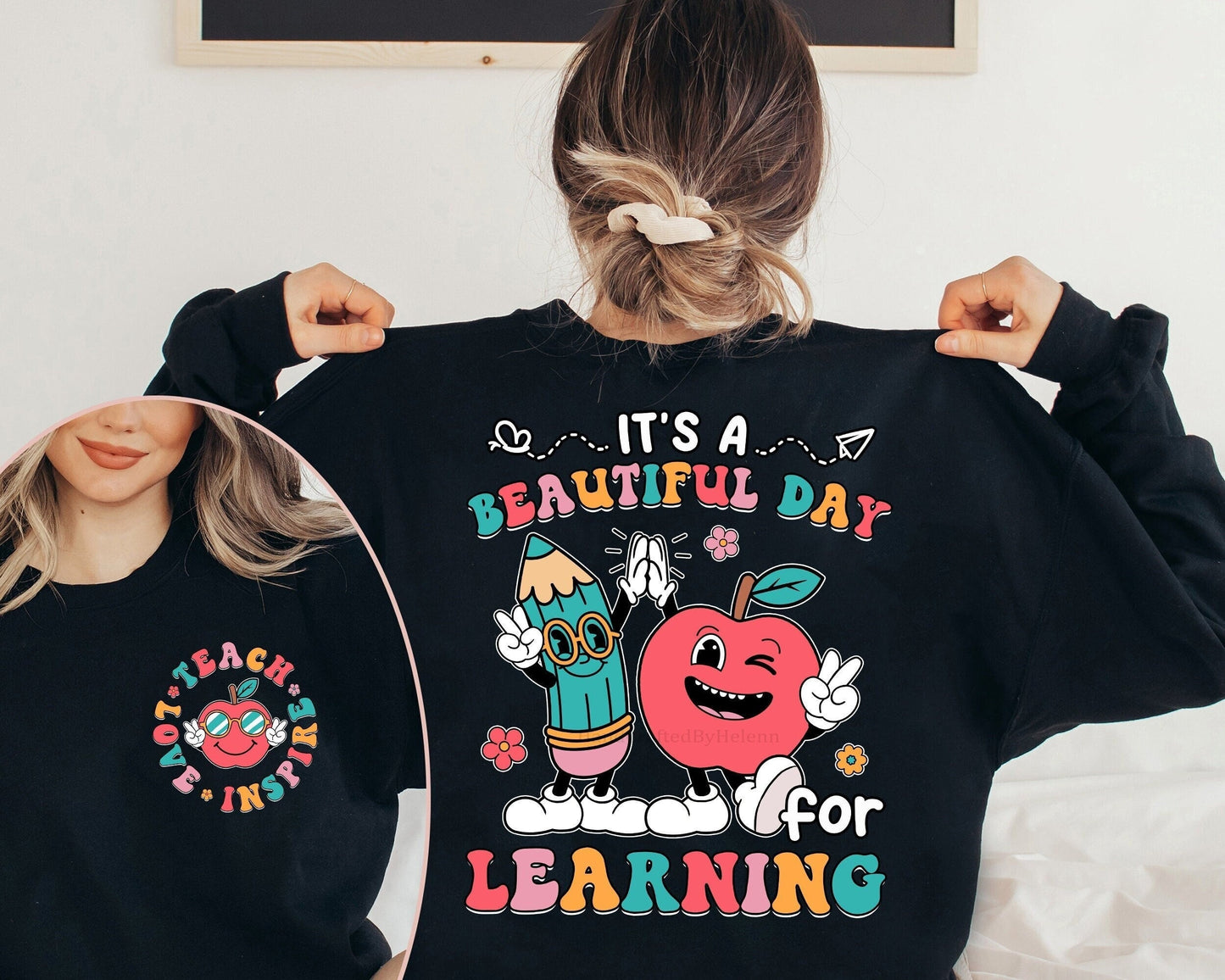 Teacher Shirt, It's A Beautiful Day For Learning Shirt, Back To School Shirt, Cute Elementary Teacher Shirt, Teacher Graduation Gift