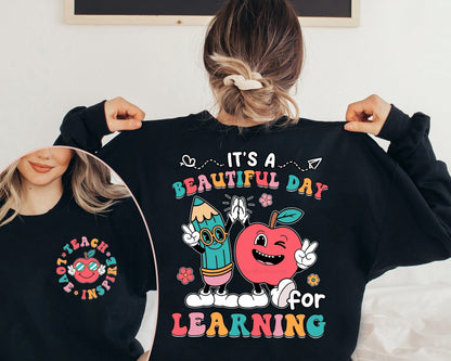 Teacher Shirt, It's A Beautiful Day For Learning Shirt, Back To School Shirt, Cute Elementary Teacher Shirt, Teacher Graduation Gift