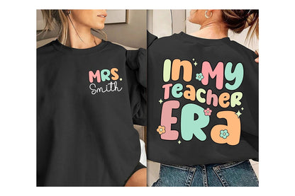 Personalized Teacher Shirt, In My Cool Teacher Era, Custom Teacher Name Shirt, Teacher Era Shirt, Back To School, Teacher Appreciation Gift