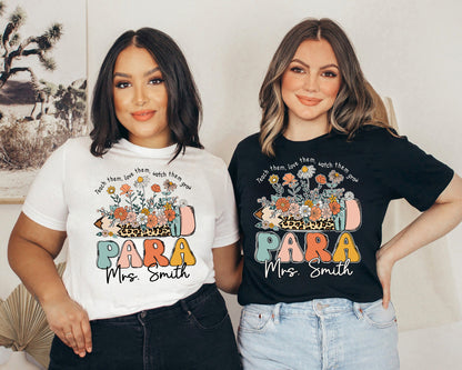 Personalized Paraprofessional Shirt, Custom Paraprofessional Shirt, Teach Them Love Them, Teacher Appreciation, Teacher Aide, Para Team