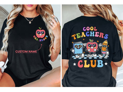Teacher Shirt, Cool Teacher Club, Teacher Squad Shirt, Custom Teacher Shirt, Back To School, Teachers Day, Teacher Appreciation Gift