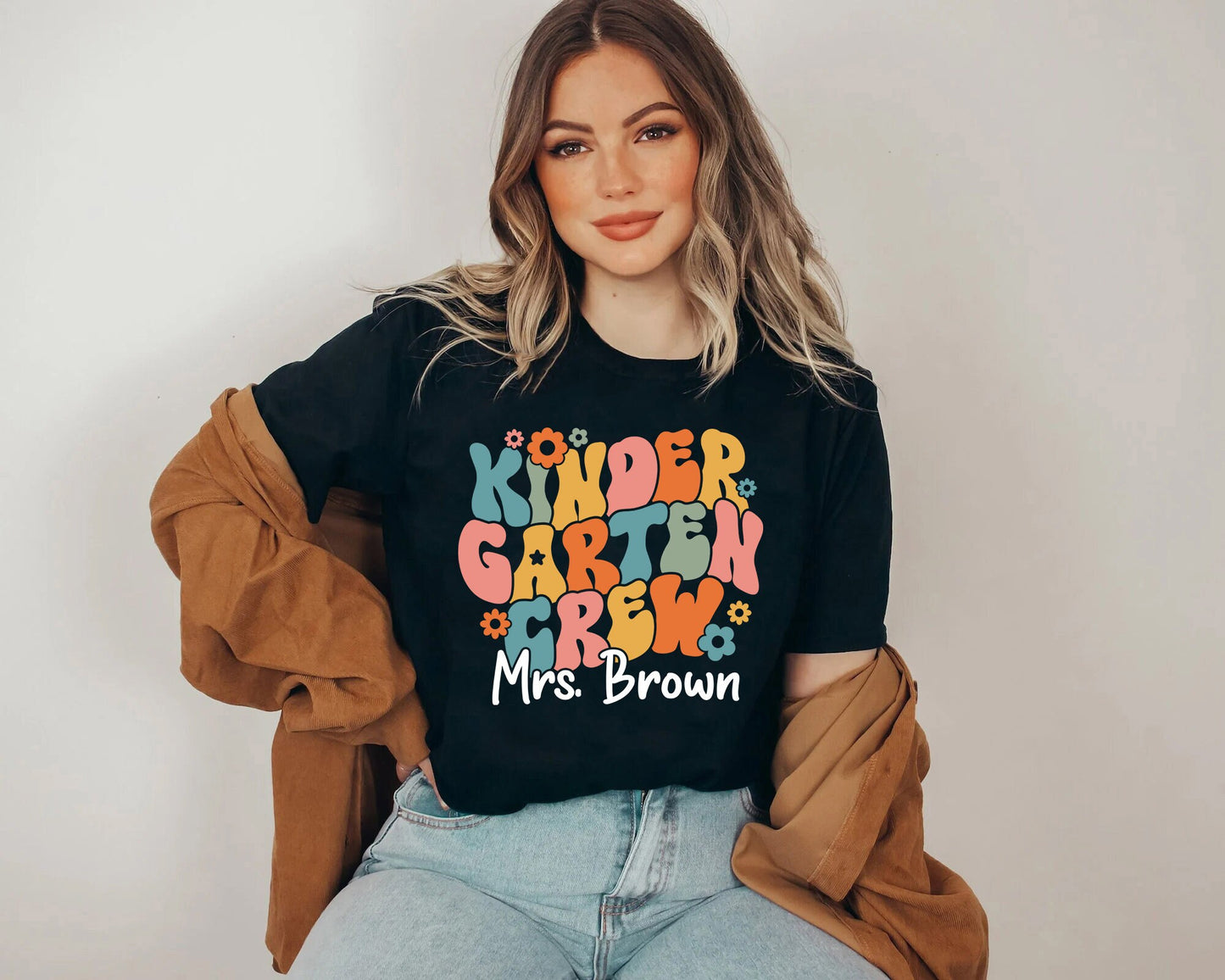 Teacher Shirt, Kindergarten Teacher Shirt, Cute Kindergarten Crew Shirt, Back To School Shirt, Kindergarten Squad, Teacher Appreciation Gift