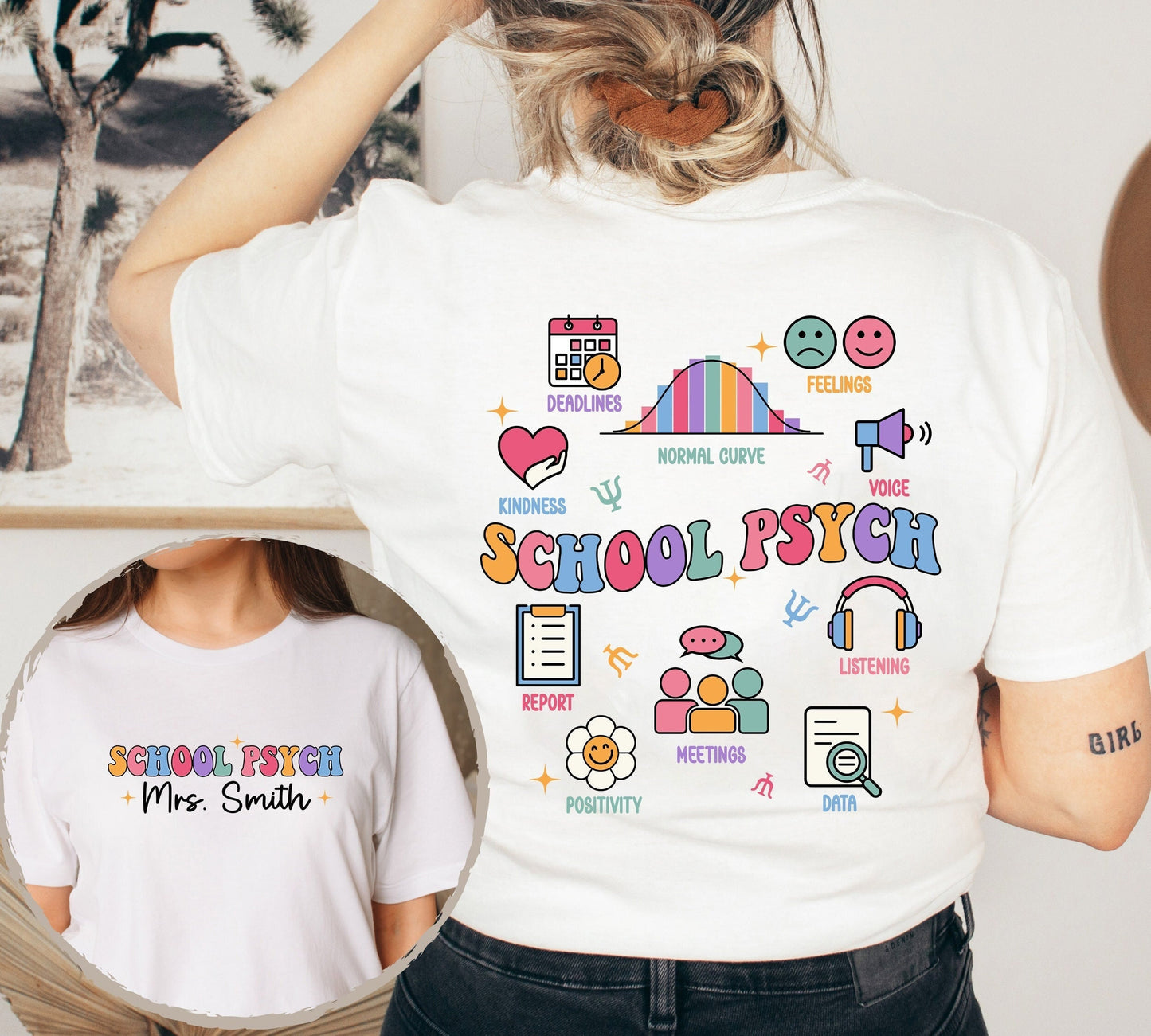 School Psychologist Shirt, Custom School Psychologist Shirt, School Psych Shirt, Personalized School Psych Gift, Teacher Graduation Gift