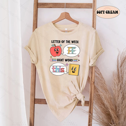 Teacher Shirt, F This Shirt, Funny Teacher Shirt, Letter of the Week, Back To School Shirt, Gift For Teacher, Teacher Appreciation Gift