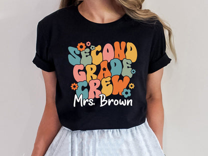 Teacher Shirt, Second Grade Teacher Shirt, Cute Second Grade Crew Shirt, Teacher 2nd Grade Shirt, Teacher Gift, Teacher Appreciation Gift
