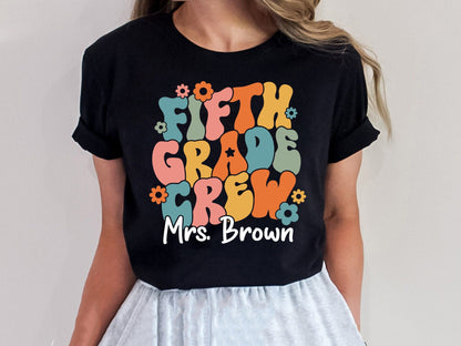 Teacher Shirt, Fifth Grade Teacher Shirt, Cute Fifth Grade Crew Shirt, Teacher 5th Grade Shirt, Teacher Gift, Teacher Appreciation Gift