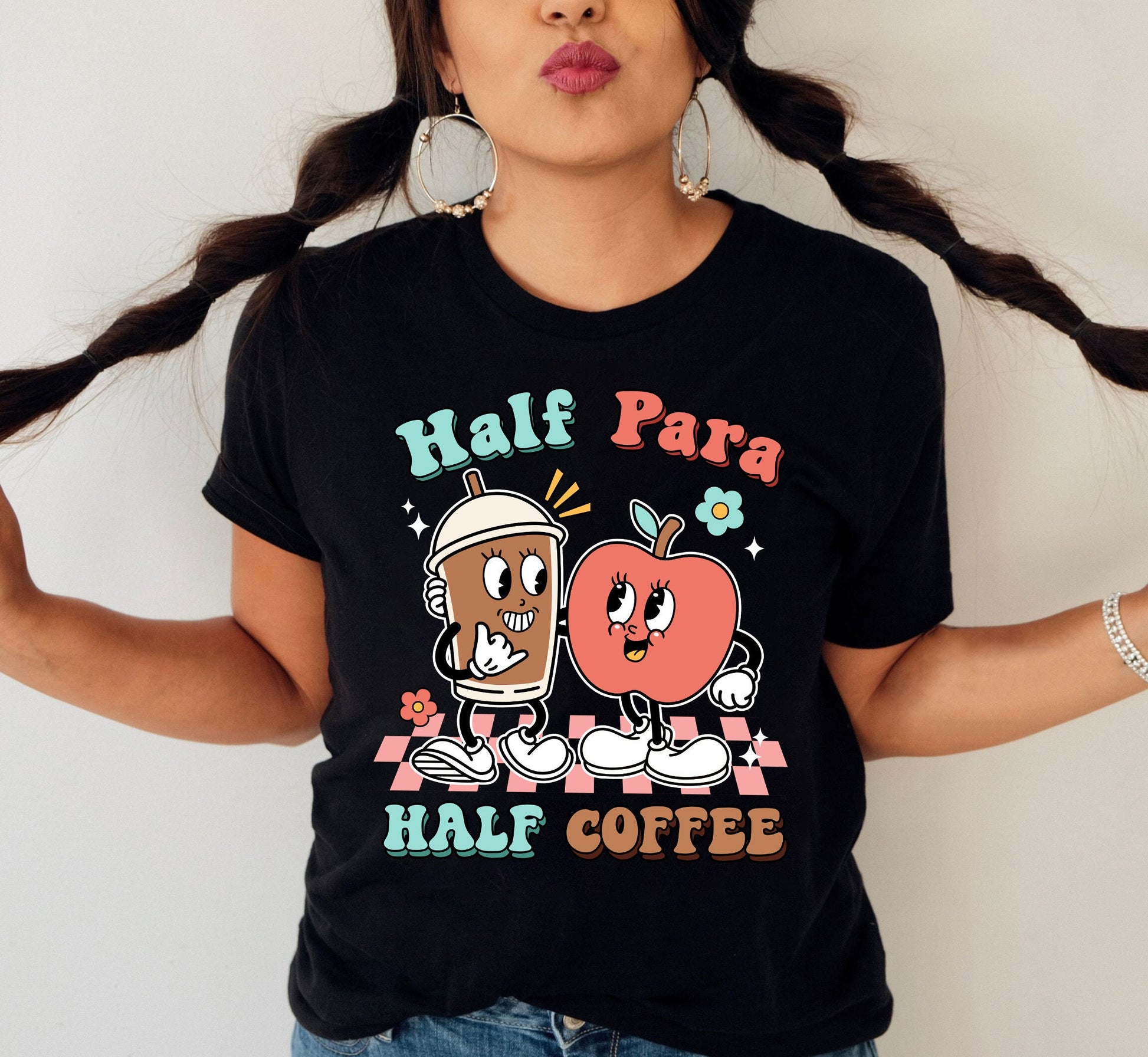 Paraprofessional Shirt, Half Para Half Coffee, Para Squad Shirt, Teacher Aide, Para Appreciation, Paraprofessional Sweatshirt, Teacher Shirt