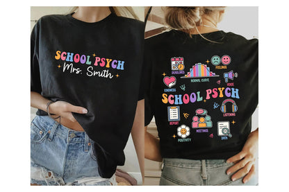 School Psychologist Shirt, Custom School Psychologist Shirt, School Psych Shirt, Personalized School Psych Gift, Teacher Graduation Gift