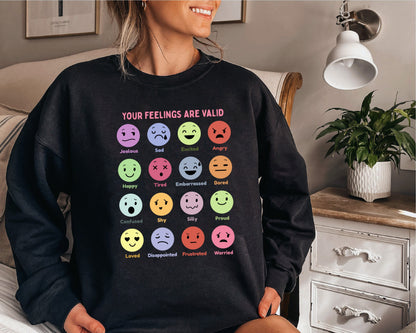 School Psychologist Shirt, Your Feelings Are Valid, Mental Health Shirt, School Counselor, Mental Awareness, All Feelings Are Okay Shirt