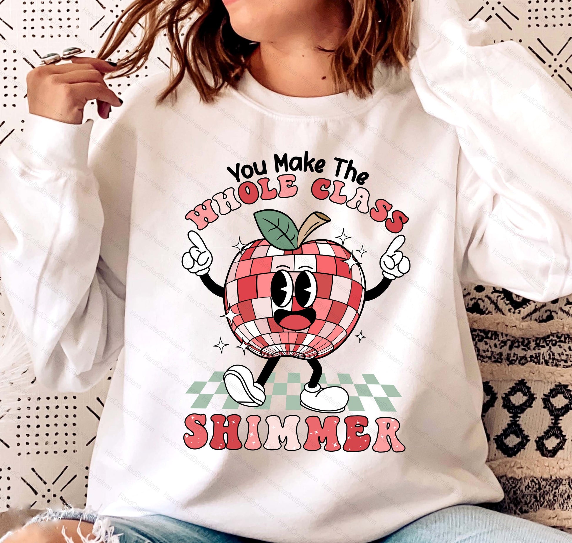 Teacher Shirt, You Make The Whole Class Shimmer, Groovy Retro Teacher Shirt, Cute Teacher Shirt, Back To School, Teacher Appreciation Gift