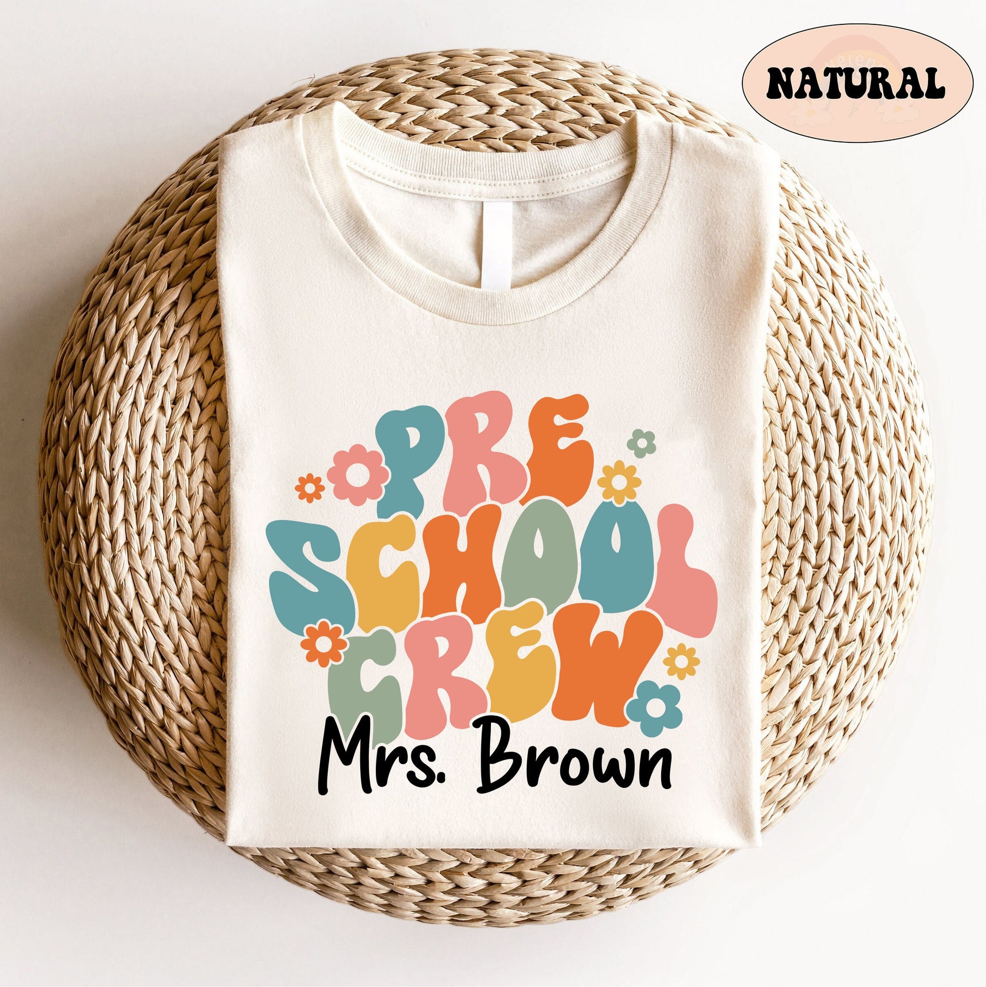 Teacher Shirt, Preschool Teacher Shirt, Cute Preschool Crew Shirt, Preschool Squad, Back To School, Teacher Gift, Teacher Appreciation Gift