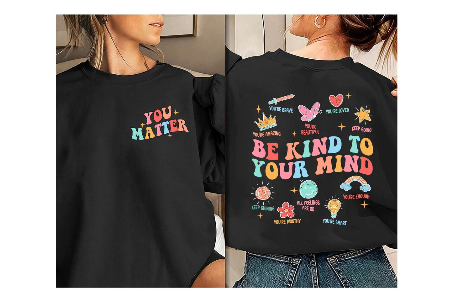 School Counselor Shirt, You Matter Shirt, Be Kind To Your Mind, School Psychologist, Mental Health Matters, Teacher Appreciation Gift