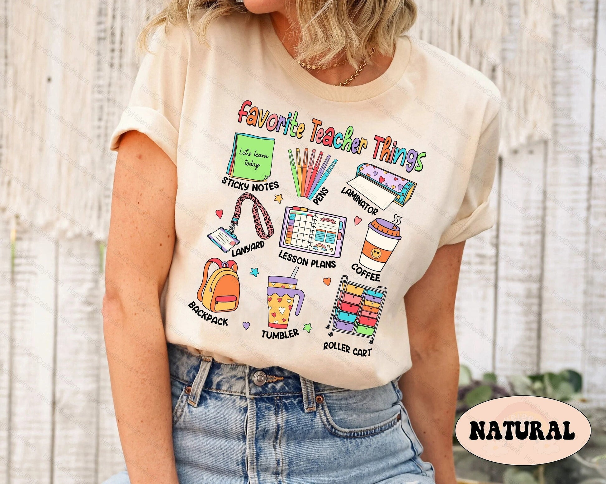 Teacher Shirt, Favorite Teacher Things Shirt, Back To School Shirt, Gift For Teacher, Kindergarten Teacher Shirt, Teacher Appreciation Gift