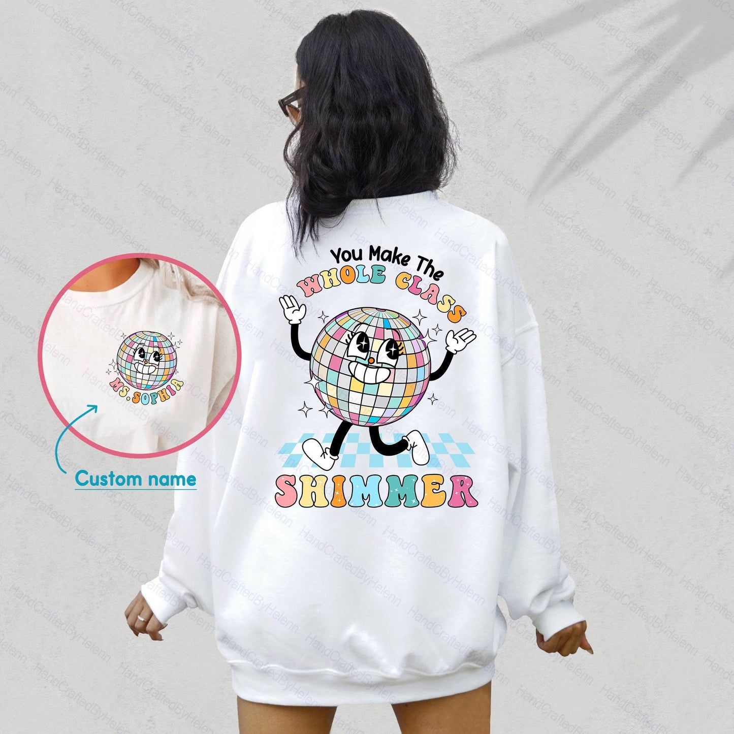 Teacher Shirt, You Make The Whole Class Shimmer, Groovy Retro Teacher Shirt, Cute Teacher Shirt, Back To School, Teacher Appreciation Gift