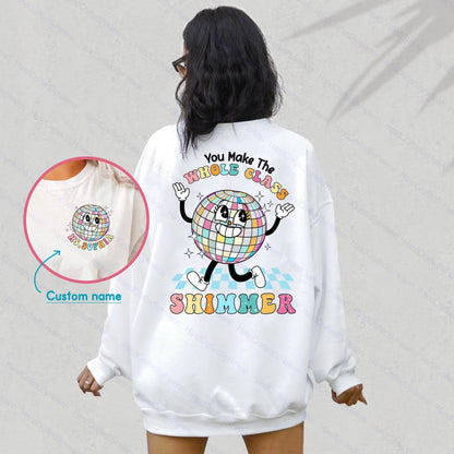 Teacher Shirt, You Make The Whole Class Shimmer, Groovy Retro Teacher Shirt, Cute Teacher Shirt, Back To School, Teacher Appreciation Gift