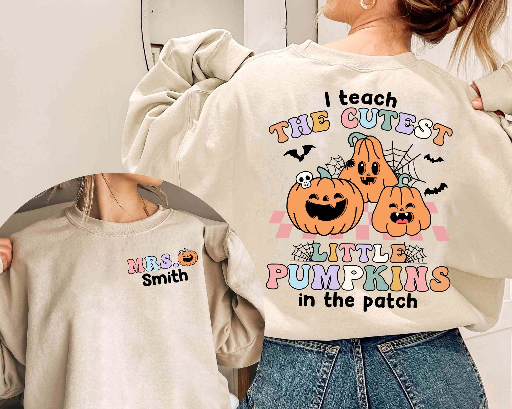 Teacher Halloween Shirt, I Teach The Cutest Pumpkins In The Patch, Spooky Teacher Shirt, Pumpkin Teacher Shirt, Teacher Halloween Gift