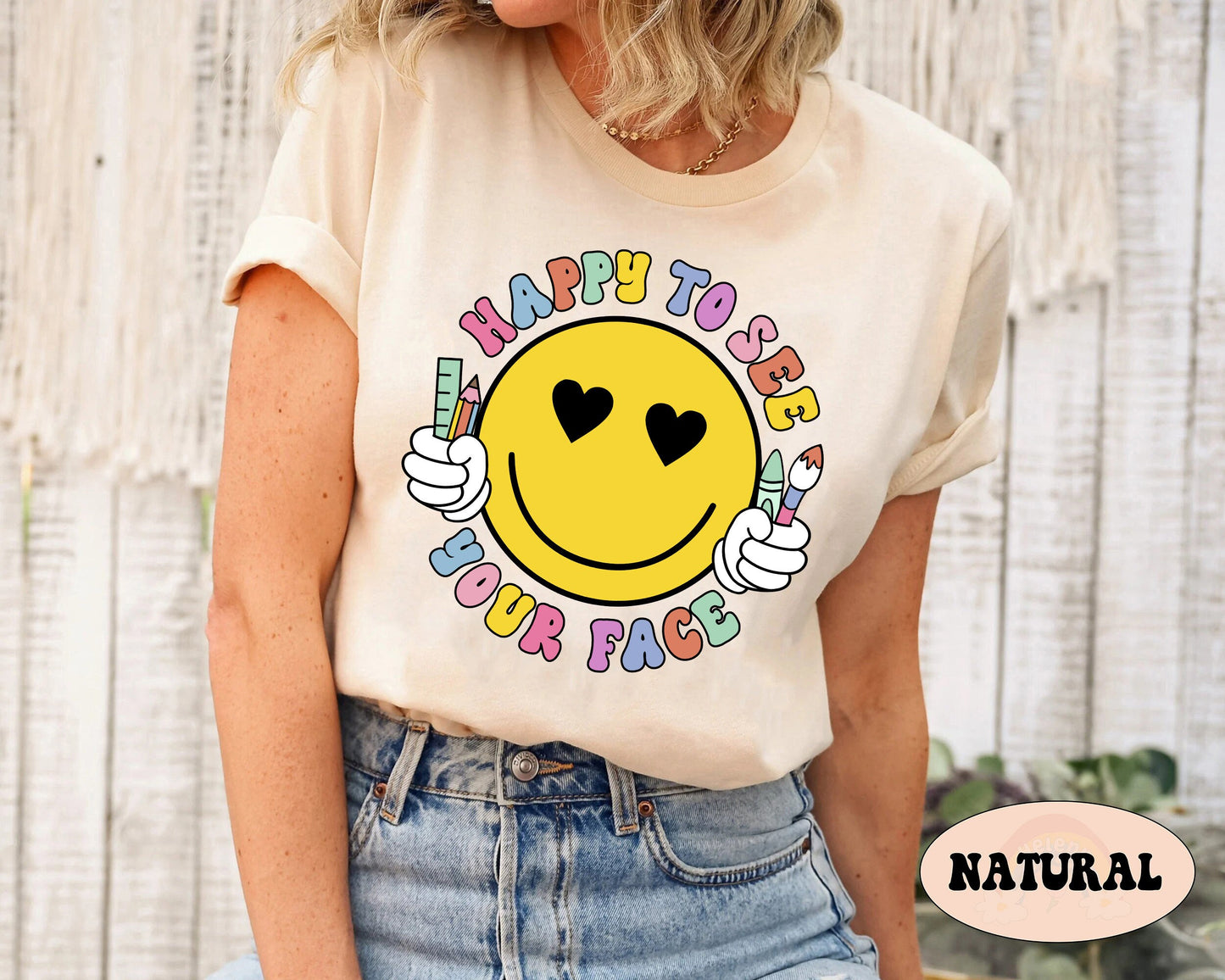 Teacher Shirt, Happy To See Your Face Shirt, Back To School Shirt, 1st Day Of School Shirt, Elementary Teacher, Teacher Appreciation Gift