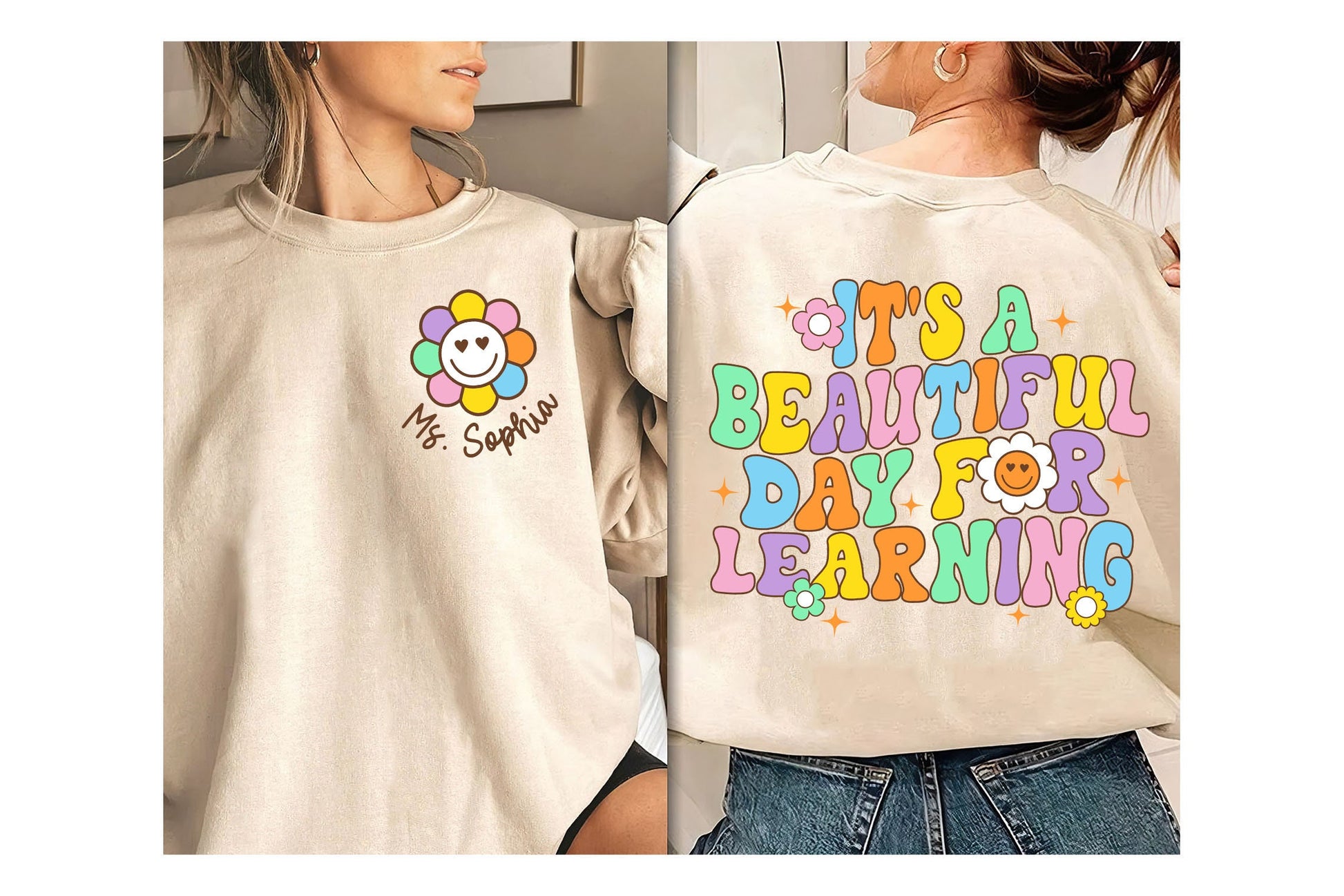 Teacher Shirt, It's A Beautiful Day For Learning Shirt, Back To School Shirt, Cute Kindergarten Teacher Shirt, Teacher Appreciation Gift