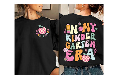 Teacher Shirt, In My Kindergarten Era, Custom Kindergarten Teacher Shirt, Retro Teacher Era Shirt, Back To School, Teacher Appreciation Gift