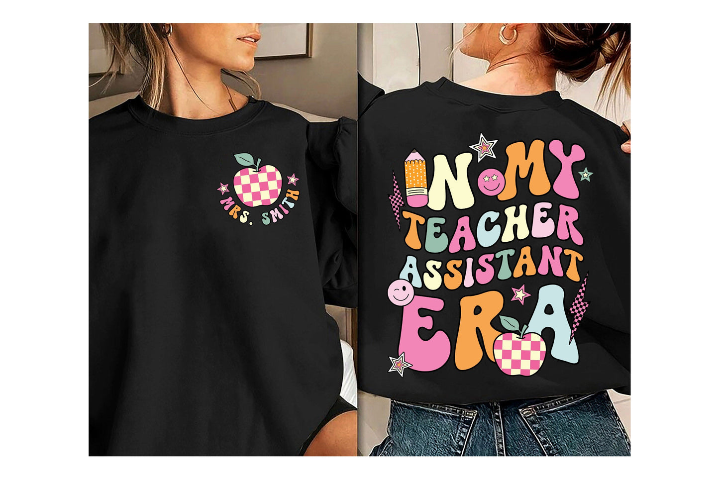 Teacher Assistant Shirt, In My Cool Teacher Era, Custom Teacher Shirt, Retro Teacher Era Shirt, Back To School, Teacher Appreciation Gift