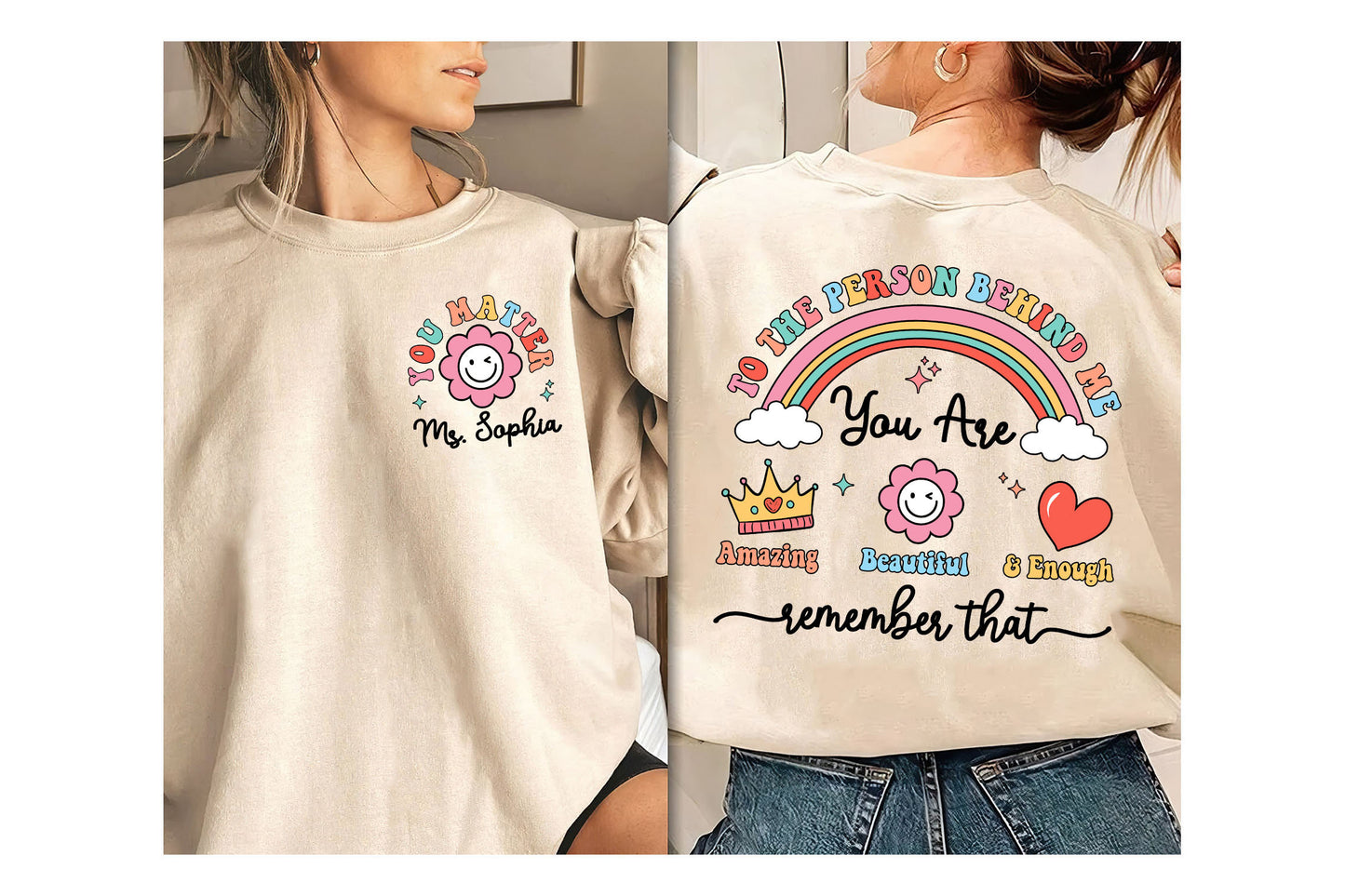 School Psychologist Shirt, You Matter Shirt, Dear Person Behind Me Shirt, Mental Health Shirt, Positive Shirt, Teacher Appreciation Gift